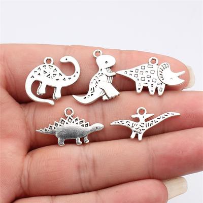 Dinosaur Dragon Prehistoric Mythical Charm Antique Bronze Zinc Alloy Jewelry Making Supplies for Girls Beads
