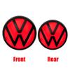 3D Car logo Front Grille Emblem Trunk Replace Cover Sticker For Volkswagen VW Polo T-ROC ID.3 Golf8 MK8 Passat Variant Arteon CC