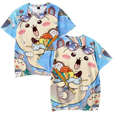 Chiikawa Cartoon Tshirt Summer Short Sleeve Tee Shirt Fashion T Shirt Casual Fitness Tops