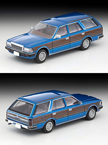 TOMYTEC Tomica Limited Vintage Neo 1/64 Scale LV-N244a Nissan Gloria Wagon V20E GL Custom Blue/Wood Grain Finished Model