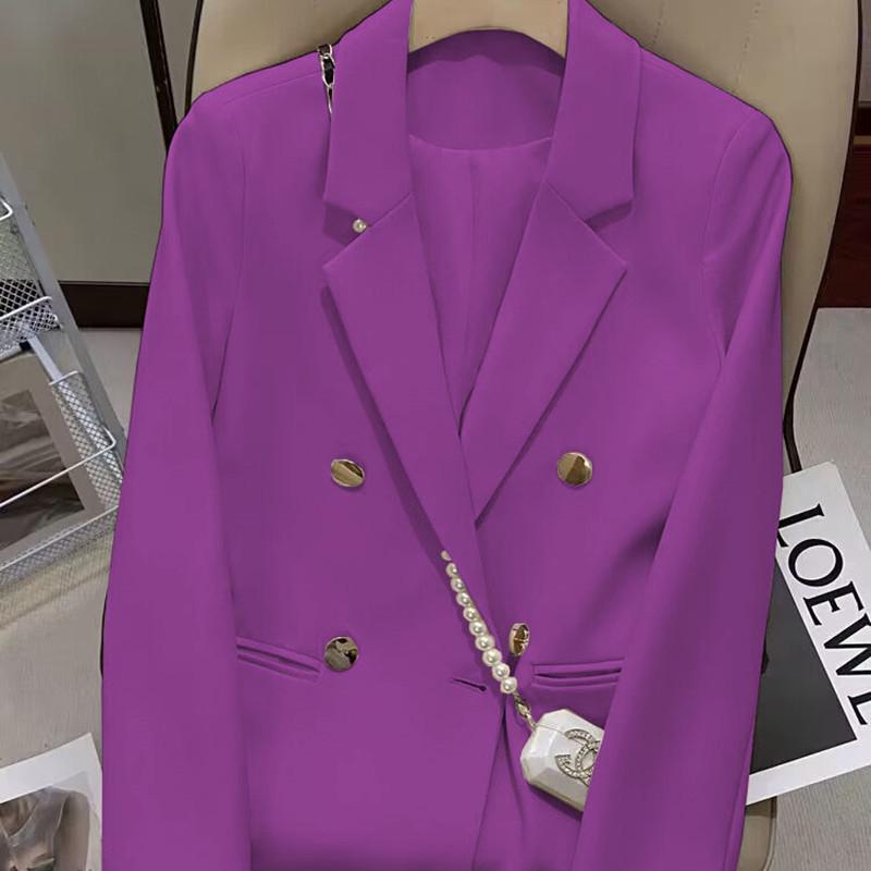 2025 Women's Pink Slim Fit Street Style Blazer - Elegant, Modern Suit Jacket