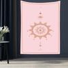 Pink Cartoon Divination Printed Tapestry Office Living Room Tapestry Home Wall Decoration Tapestry