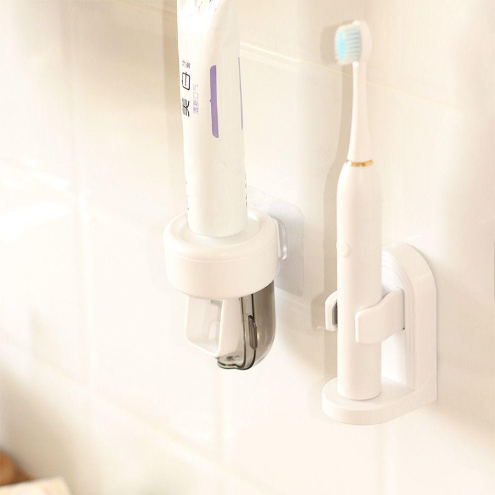 Neuer Wandmontage Automatischer Zahnpasta Spender Stanzfrei Fauler Zahnpasta Quetscher Halter Staubdichte Zubehör Zahnpastahalter