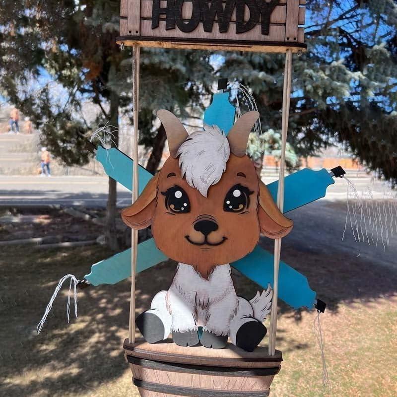 Деревянные вертушки с изображением животных — фото 5