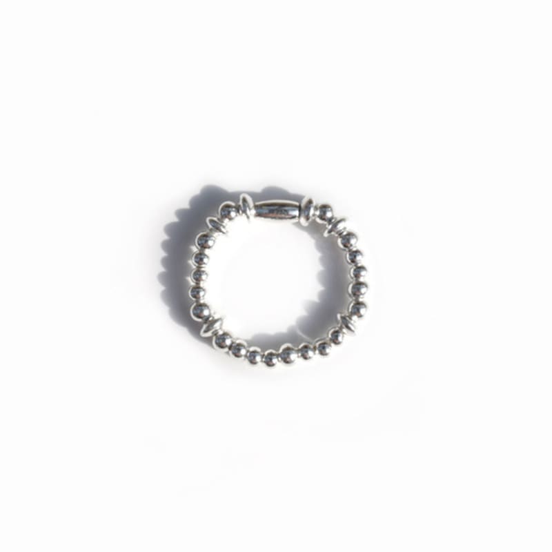 Dazzling Club Silver Pebble Ring (925 Silver)