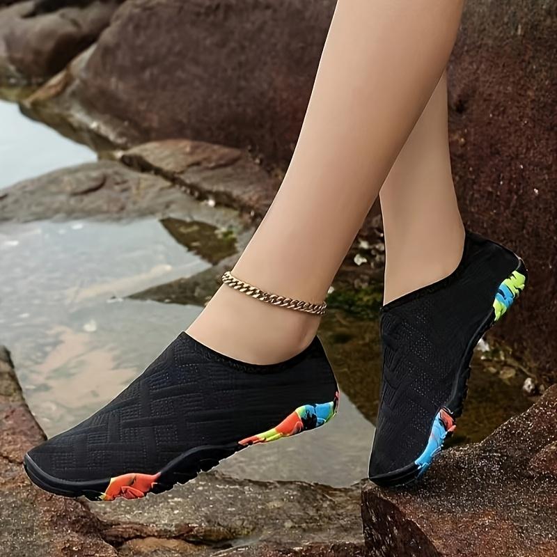 Women's Minimalist Water Shoes - Slip-On Quick-Dry River Sneakers, Round Toe Non-Slip Beach & Outdoor Sport Sandals for Summer