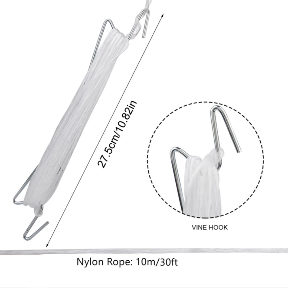 2Pcs Reusable Tomato Support Hook Outdoor Gardening Accessories Gardening Supplies Vine Hanging Hook Garden Tools Nylon Rape