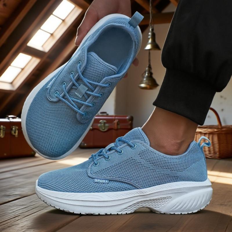 

Platform Men s Running Shoes Breathable Comfortable Outdoor Camping Running Shoes Minimalist Wide Last Soft Sole Tennis Sneakers 36 небесно-голубой