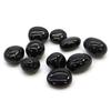 Black Tourmaline Tumbled Stones Set 24 Pieces