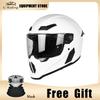 C-Riding Winter Warm Cruising Professional Women and Men Safety Hats Retro Cruising Full Helmet DOT Certified Summer