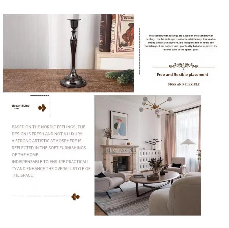 Suport de lumânare din metal european de lux pentru nunți, hoteluri și decorațiuni interioare