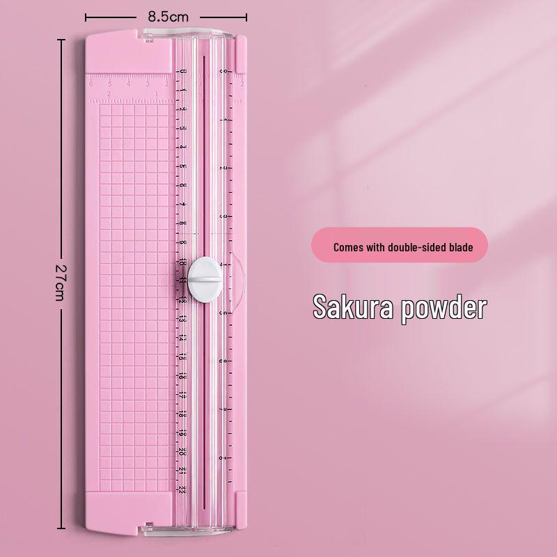 Portable Guillotine Paper Cutter with Round Corner Utility Knife for Students and Office Use