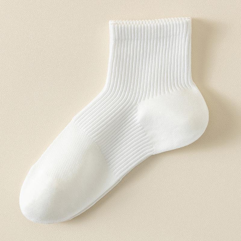 Short Socks, Pure Cotton Women's Spring and Summer Thin Right-angle Socks, Women's Boneless Anti-roll Boat Socks, Sports Women's Socks