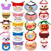 Cute Pet Cat Saliva Wipes Dog Christmas and New Year Festival Cat Scarves Garfield Cat and Dog