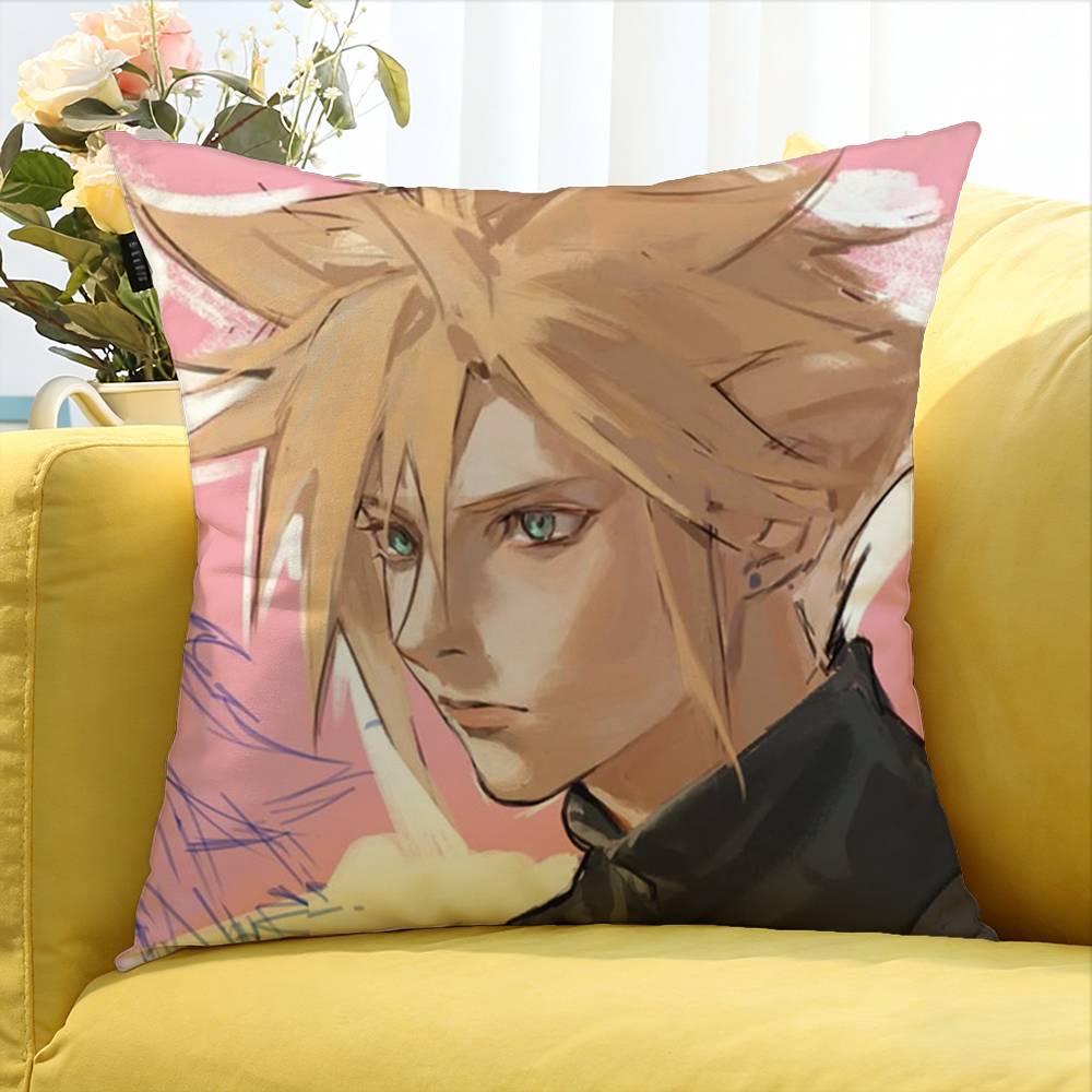Game CCloud SStrife World Various Sizes Square Pillow Case For Car Home Bedchamber Decor
