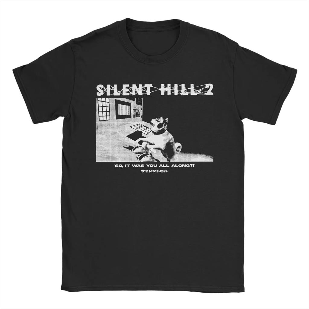 Classic Game Silent Hill Printing Cotton Hot Sale Unisex Shirt Summer New Fashion Oversized Oneck Unisex Treasure Tshirt