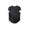 Nike Camiseta de Manga Corta con Cuello Redondo Sólida Dri-Fit Run Division para Mujer Tops Negro DX0200-015