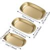 Stainless Steel Dessert Salad Plate Portable Food Serving Tray Picnic Dinner Plate  Camping Use