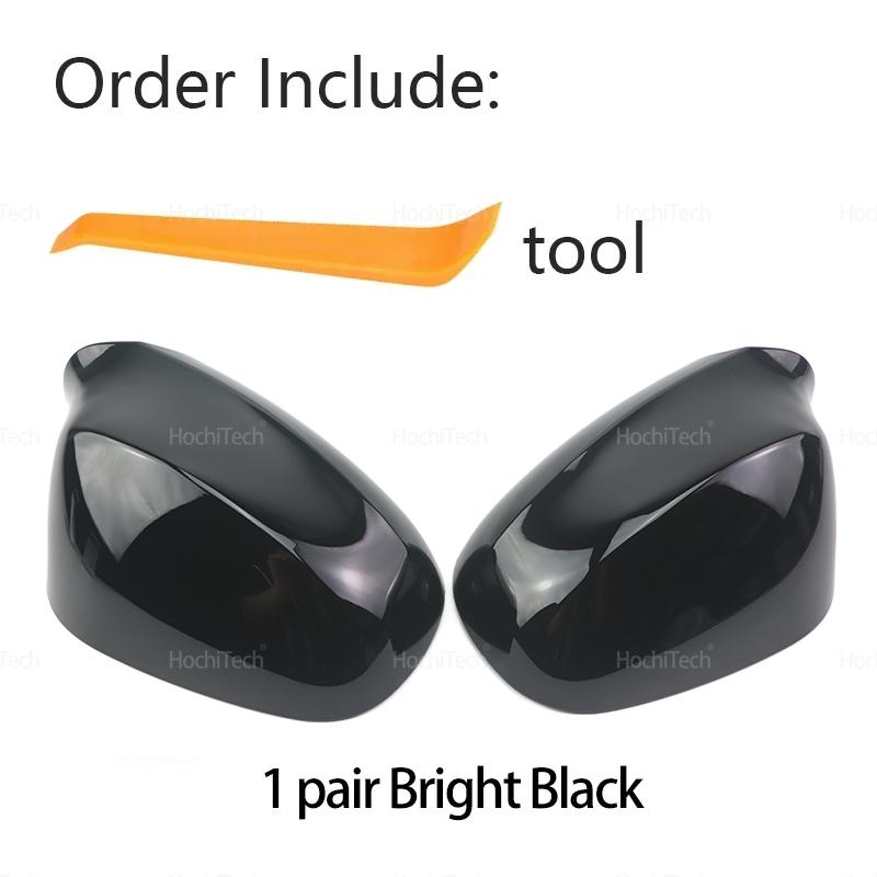 

For BMW 1er 3er E87 E88 E81 E82 E90 E91 E92 E93 LCI Carbon Fiber Pattern Black Side Wing Rearview Mirror Cover Cap Accessories