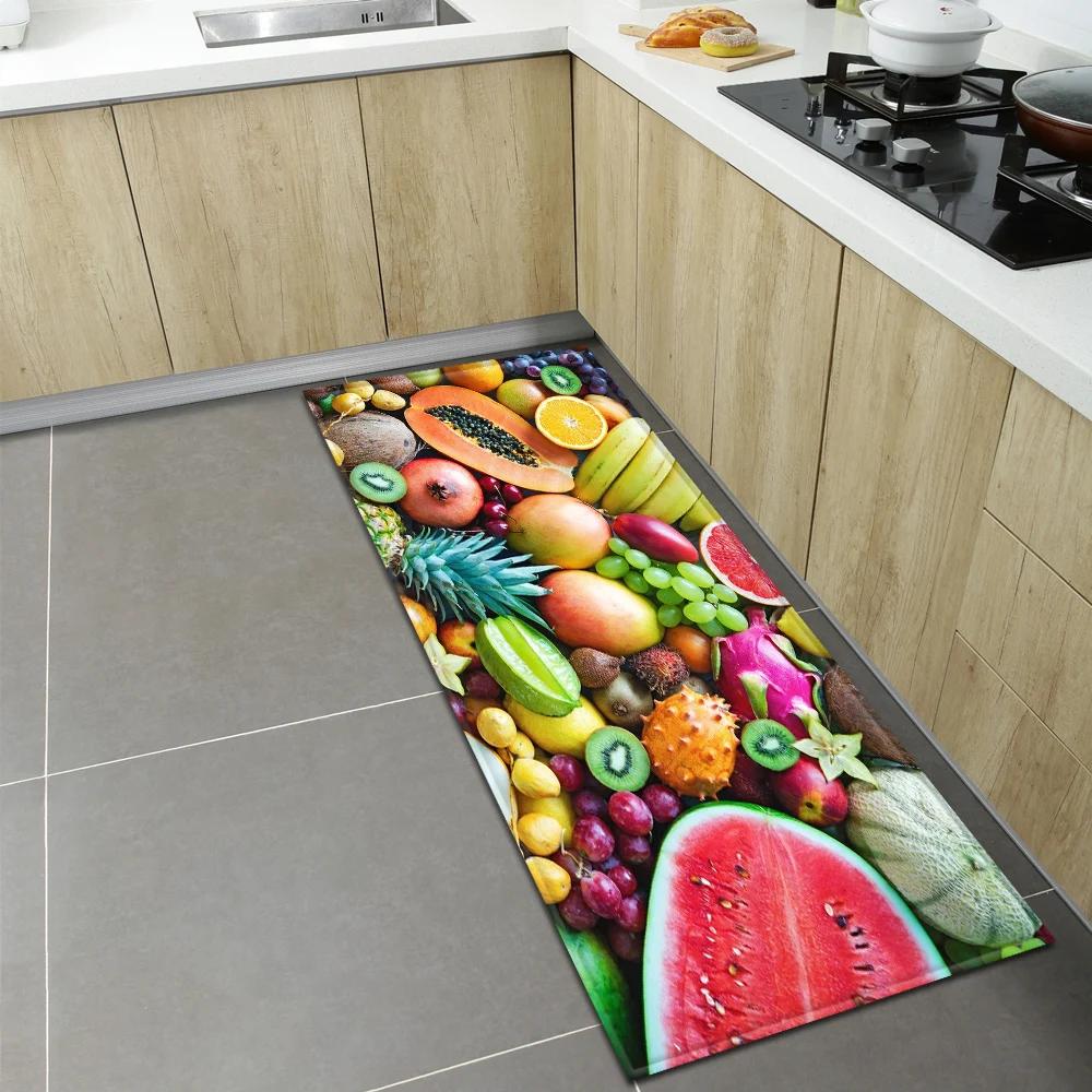 Bedroom Children Living Room Decoration Corridor Bathroom Non-slip Rug Fruit Pattern Kitchen  Home Door Mat
