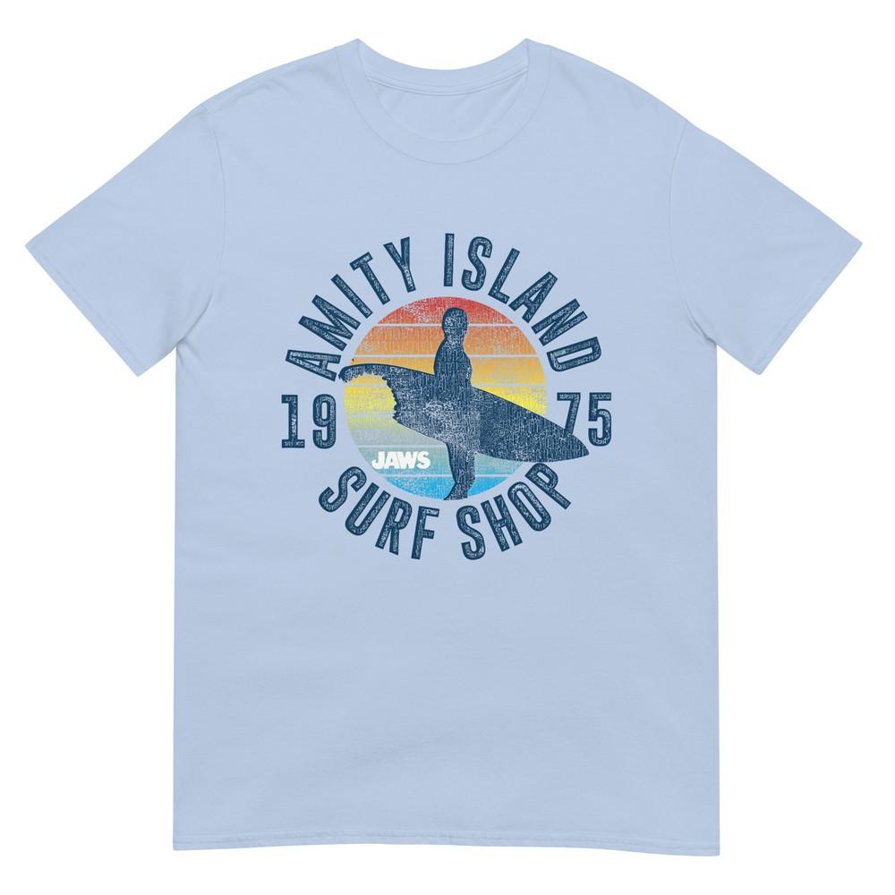 Jaws Amity Island Surf Board Tshirt S