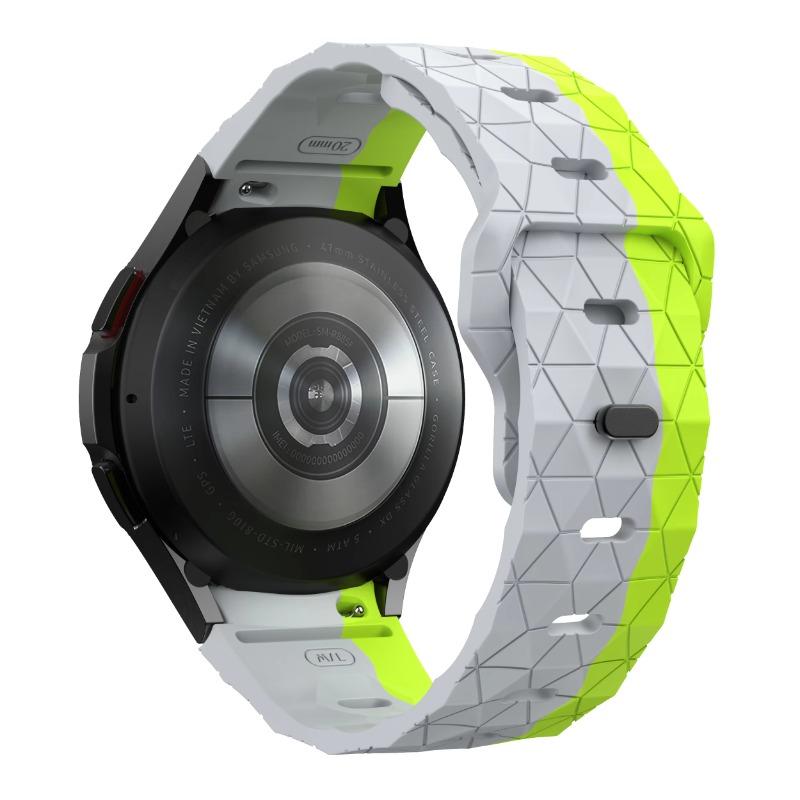 Silicone Strap For Samsung Galaxy Watch 7 6 5 4 40/44mm Football Pattern Bracelet For Galaxy Watch 5 Pro 45mm 6-4 Classic Correa