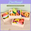 Wooden Kitchen Toy Set With Realistic Food Items For Preschool Children Boys And Girls