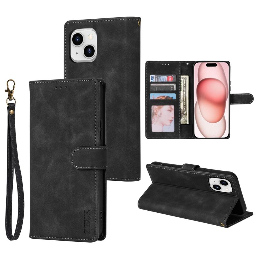

Wallet With Card Slot Photo Frame Support Magnetic Flip Leather Case For iPhone 15 Pro Max 14 Plus 13 Mini 12 11 Anti Drop Cover iPhone 12 Mini&Case & Strap