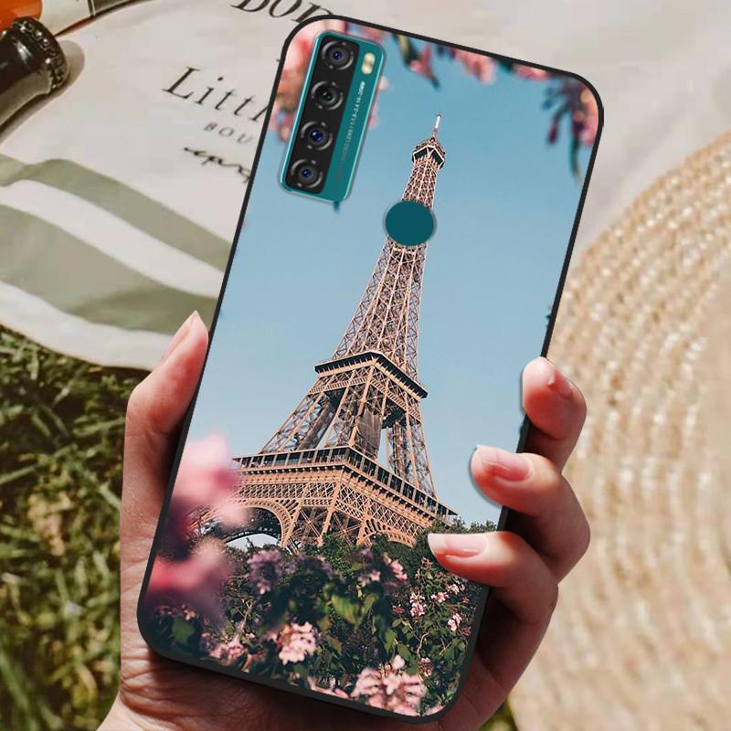 Para TCL 20 SE Funda Silicona Lobo León Genial Suave Cubierta de Teléfono para TCL 20 SE Funda 20SE 6.82'' Funda Linda TPU Coque Protectora 2021