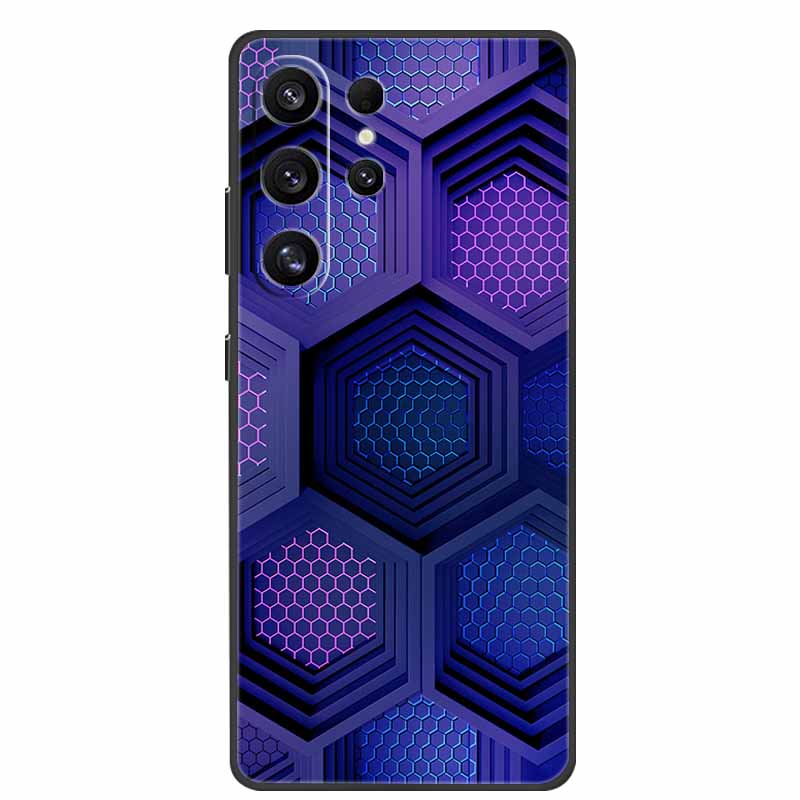 For Samsung Galaxy S26 Ultra Case Bumper Starry Sky Soft Silicone TPU Back Cover for Samsung S26 Ultra Phone Case Cute Cat Cover