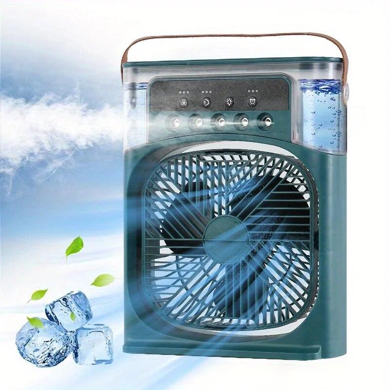 Ventilator portabil pentru aer condiționat Umidificator de uz casnic Mic de răcire a aerului Ventilator de hidrocooling Reglarea aerului portabil pentru birou 3 viteze