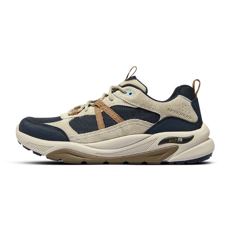 Skechers Удобные Модные Ретро Прочные Дышащие Низкие Уличные Функциональные Обувь Мужская Обувь Синий 210477-TPNV 39.5