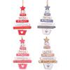 Elegant Wood Christmas Pendant Decorations For Home And Party Ornamentation