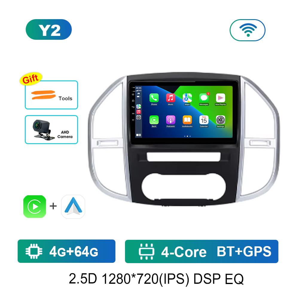 10.1'' Android OS Carplay Car Radio Multimedia Player for Mercedes Benz Vito 3 2014 - 2020 GPS Navi WiFi HD Screen 4G Auto Tools