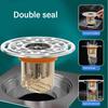 Self-Closing Floor Drain Round Shower Floor Drain Antiodor Drainer Shower Strainer Cover for Bathroom Enduring