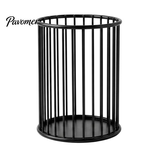 Office Supplies Storage Organizer Pen Holder/Storage Basket, Hollow Grid Iron Tube, Multipurpose Small Object Durable Pencil for Stationery And Makeup