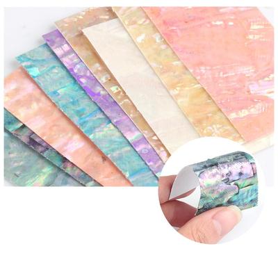 1pc Shell Abalone 3D Nail Sticker Gradient Mermaid Flakes Nail Foil Seaside Design Adhesive DIY Nail Art Stickers Decals