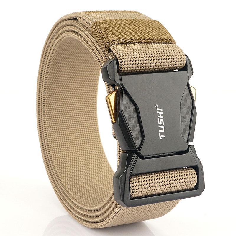 Men's Tactical Quick Release Nylon Elastic Belt