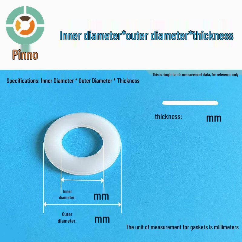 Thickened Nylon Plastic Flat Washer: Hard Plastic Gasket M2-M16