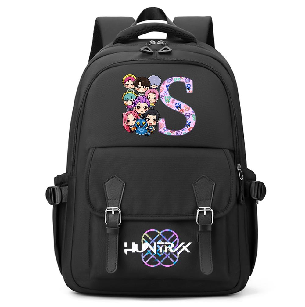 

26 English Letter K-pop Demon Hunters Printed Large Capacity Backpack for Teenger Student Girl Boy Schoolbag Bookbag Women Waterproof Travel Bag