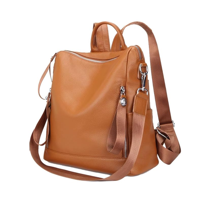 

[HEALTIM] genuine leather backpack ladies genuine leather backpack rucksack shoulder adult A4 large capacity business security backpack commute