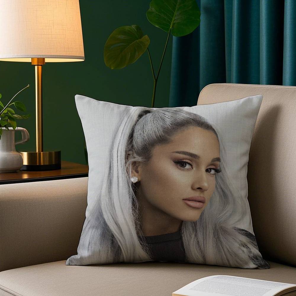 A-Ariana Grands Pillow Case Short Plush Print Cushion Cover Square Throw Pillow Covers Sofa Home Decor