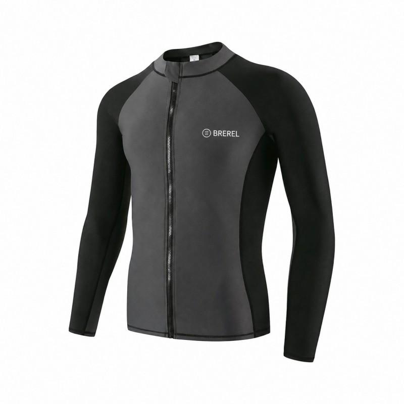 Mens Long Sleeve Rash Guard Diving Suit Quick Dry Sun Protection Wetsuit Surfing Swimming