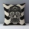 Post-modern Style Couch Cushion Cover Skull Printed Home Decorative Pillows Square Size  Seat Back Cushions Pillowcase