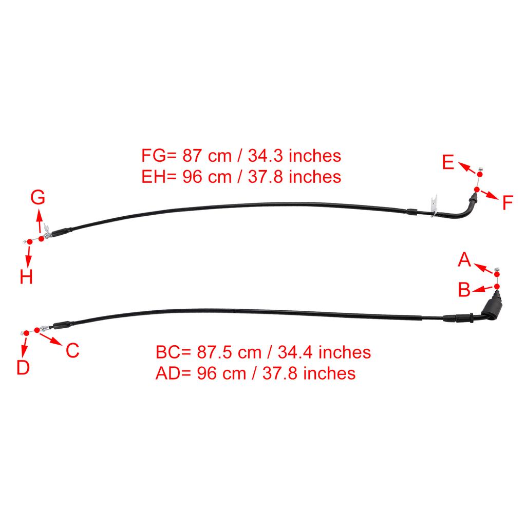 Gaszugseil für Suzuki GSXR1000 2017-2023 Schwarz