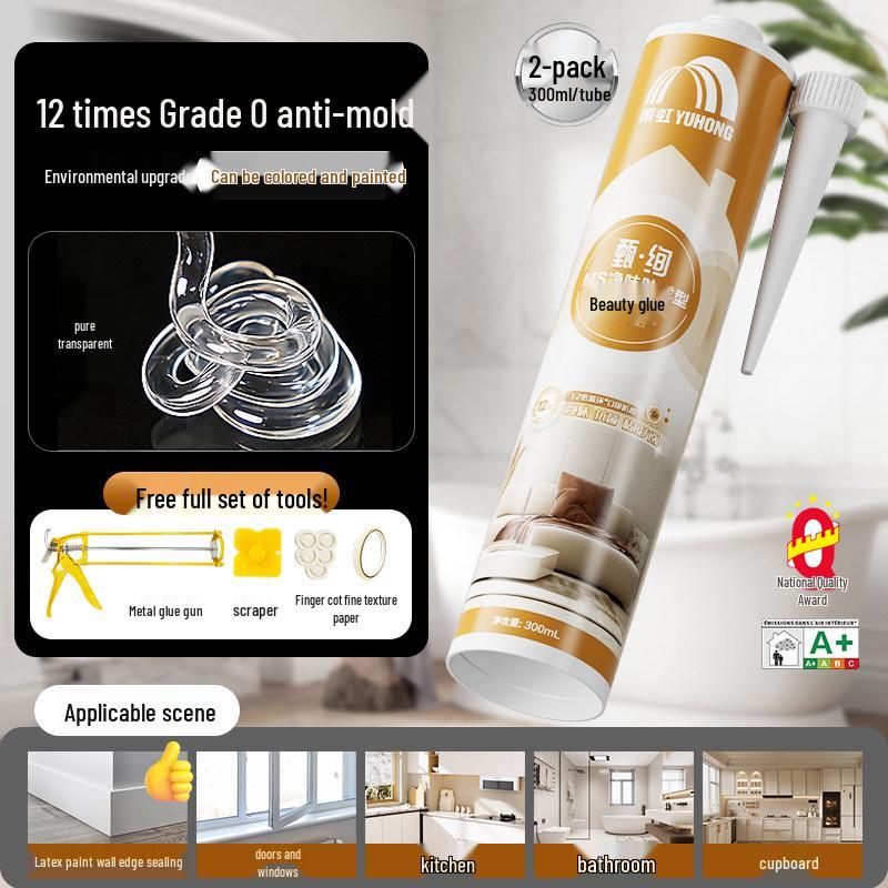 Yuhong Silicone Kitchen & Bathroom Waterproof Mildew-Proof Sealant for Countertops and Basins