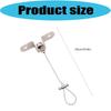 4Pcs Adjustable Shower Rod Ceiling Mount Support Prevents Dropping with Rustproof Stainless Steel Designs