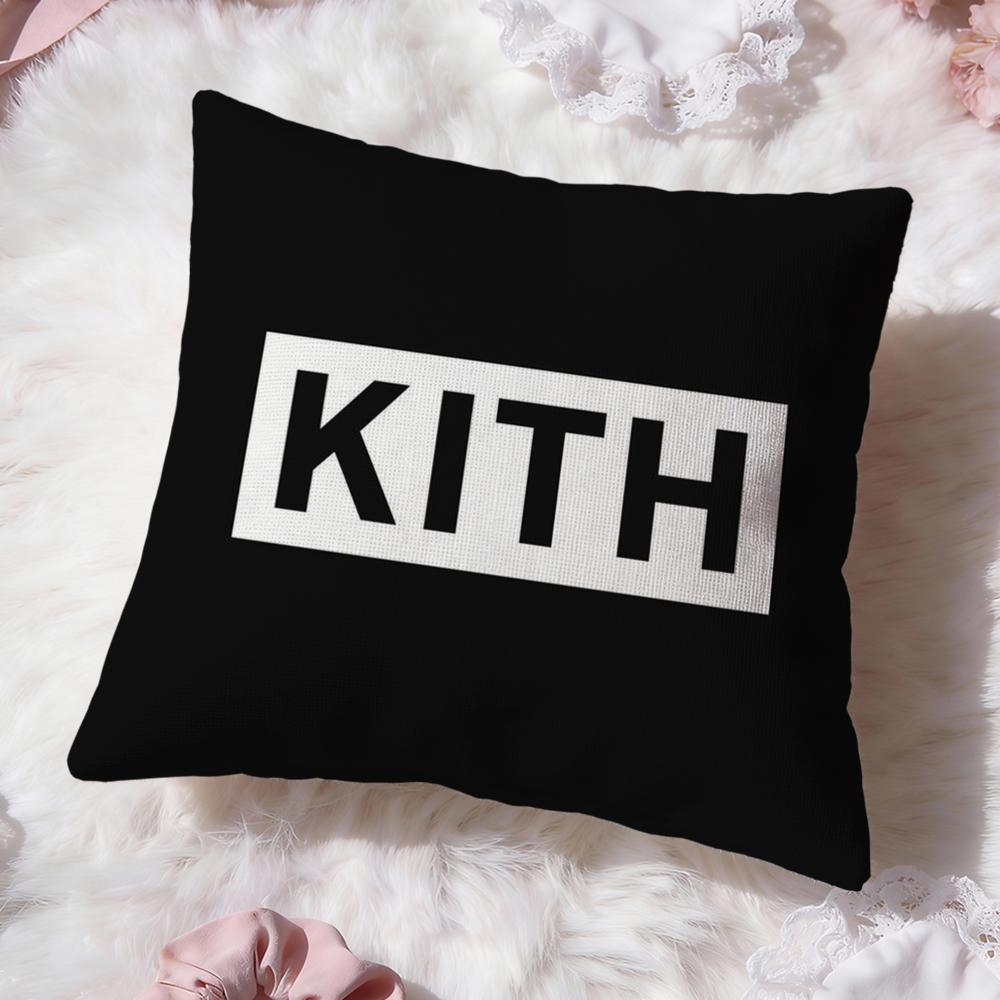Classic Logo K-KITH Cushion Cover Premium Comfort Reversible Pillow Cove -Two In One Design for Any Room & Car Interior
