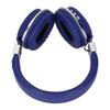 LX‑510BT Bluetooth Headset Folding Plug in Comfortable Leather Ear Cups Music Headphones for PC Phone Blue