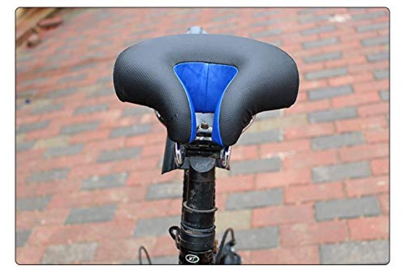 Poilee Bicycle Shock Ergonomic Comfortable for Available for Weekday A038 Saddle, Soft, Absorbing, Design, Cycling, Use, (Black)